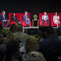 Regional leaders discuss economic growth, investment, workforce, and the future of East Central Indiana during IBJ Media’s Innovate East Central Indiana event at the Horizon Convention Center in Muncie. Forge ECI President & CEO Caitlin Hancock joined the panel to share a regional perspective on the opportunities and partnerships shaping East Central Indiana’s future.